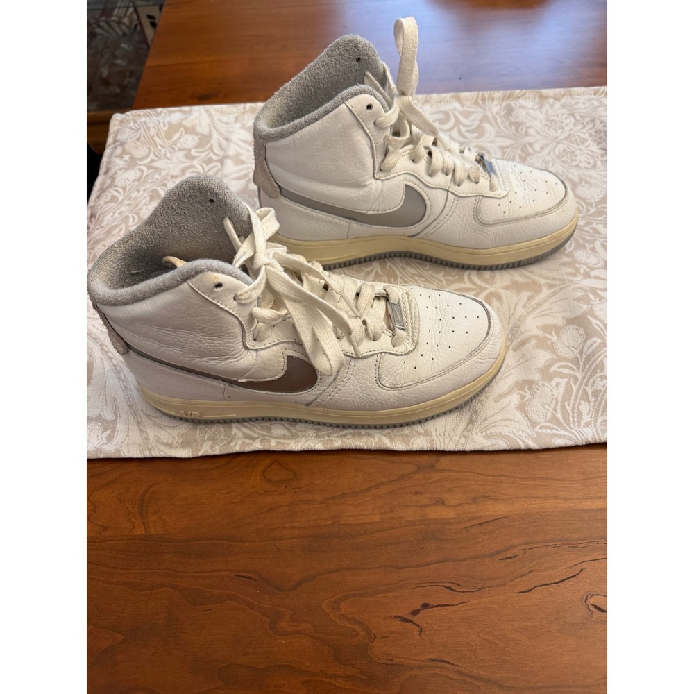 Nike Air Force 1 High Sculpt Summit White Silver DC3590-101 Womens 8